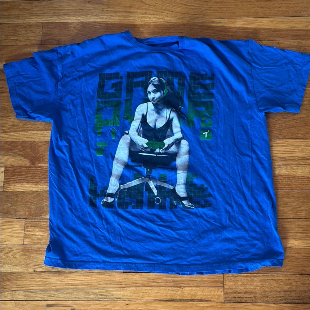 Two In The Shirt T.I.T.S Game Over Gamer Girl Shirt Size 2X